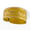 Vintage Pre-Columbian Inspired Mask & Lizard Adjustable Band Ring