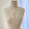 Opera length knotted pearl necklace