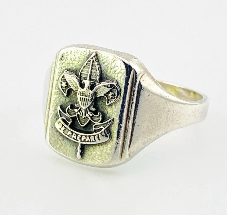 Vintage BSA Sterling Silver Signet Ring