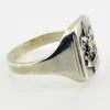 Vintage sterling silver Boy Scouts of America Be Prepared signet ring with Universal Emblem, size 10.25