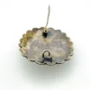 Blue faience scarab set in an ornate Egyptian 800 silver filigree brooch