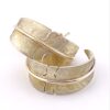 M. Kirk Sterling Silver Feather Hoop Earrings