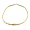 Vintage Italian tricolor gold vermeil Riccio necklace bracelet and drop earrings set in 925 sterling silver
