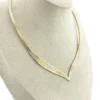 Vintage Italian tricolor gold vermeil Riccio necklace bracelet and drop earrings set in 925 sterling silver