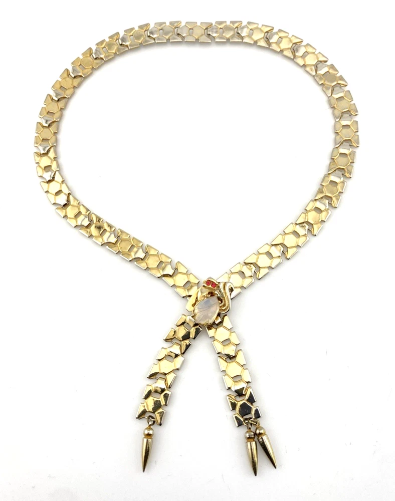 1948 Trifari Honeycomb Cravat Necklace, Attributed to Alfred Philippe