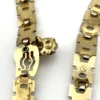 Attributed 1948 Alfred Philippe Trifari honeycomb cravat necklace with moonstone glass clasp