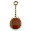 Vintage Ceres Demeter Pressed Glass Cameo Watch Fob Pendant