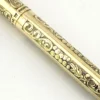 Vintage Sheaffer Imperial 12K gold filled ballpoint pen with engraved Grapes and Leaves pattern and White Dot clip