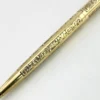 Vintage Sheaffer Imperial 12K gold filled ballpoint pen with engraved Grapes and Leaves pattern and White Dot clip