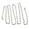 Vintage 800 Silver Sheaf Link Long Guard Chain, 58 Inches, full view