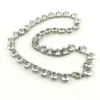 Vintage Sterling Silver Clear Crystal Rivière Necklace