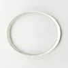 Oval interior of Taxco sterling silver bangle with a 7 3/4-inch circumference