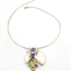 Clasp detail on late 1980s Modernist necklace