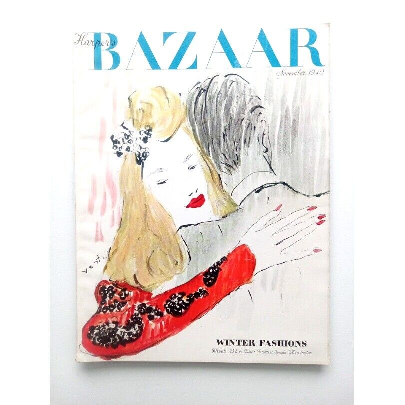 Harpers Bazaar Fashion Magazine November 1940