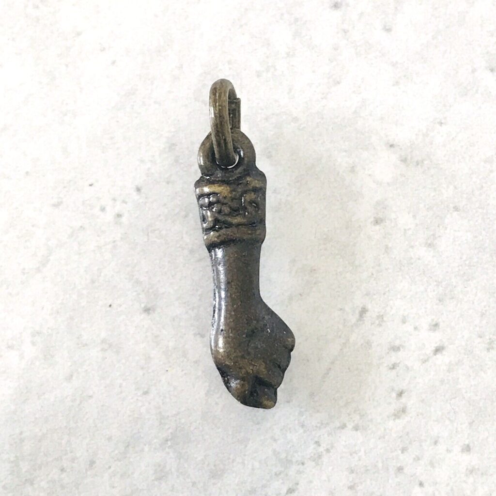 Vintage Brazilian Mano Fico Figa Hand Fist Charm Select Antiqued Gold or Silver