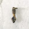 Vintage Brazilian Mano Fico Figa Hand Fist Charm Select Antiqued Gold or Silver