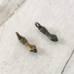 Vintage Brazilian Mano Fico Figa Hand Fist Charm Select Antiqued Gold or Silver