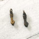 Vintage Brazilian Mano Fico Figa Hand Fist Charm Select Antiqued Gold or Silver