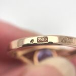 VTG Original Soviet Solid Gold 583 14k Ring Natural Color Changing Alexandrite