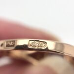 VTG Original Soviet Solid Gold 583 14k Ring Natural Color Changing Alexandrite