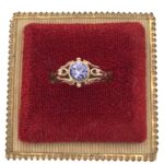 VTG Original Soviet Solid Gold 583 14k Ring Natural Color Changing Alexandrite