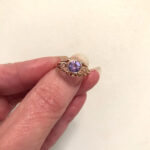 VTG Original Soviet Solid Gold 583 14k Ring Natural Color Changing Alexandrite