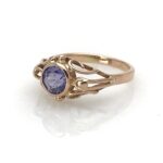 VTG Original Soviet Solid Gold 583 14k Ring Natural Color Changing Alexandrite