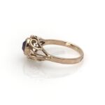 VTG Original Soviet Solid Gold 583 14k Ring Natural Color Changing Alexandrite