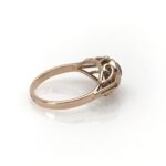 VTG Original Soviet Solid Gold 583 14k Ring Natural Color Changing Alexandrite