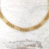 Vintage Gate Link Gold Plated Necklace