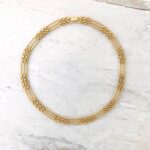 Vintage Gate Link Gold Plated Necklace