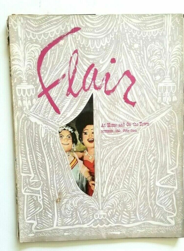 VTG Flair Magazine October 1950 At Home and On the Town MCM Arts Decor Entertain