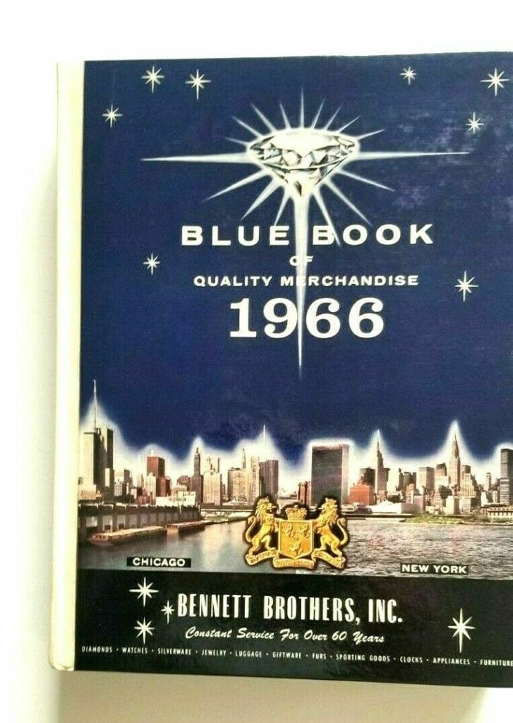 VTG Bennett Brothers Blue Book Of Quality Merchandise 1966 Fine Jewelry Watches