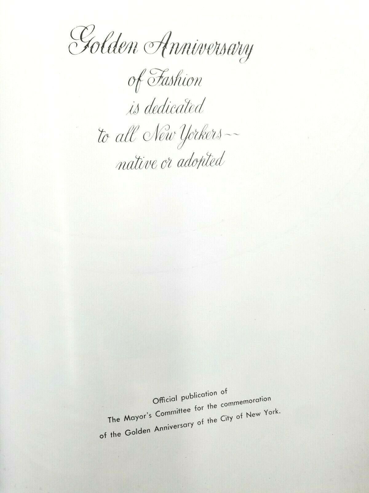 VTG Magazine Golden Anniversary of Fashion NYC 1898-1948 Jubilee Vertes Lithos