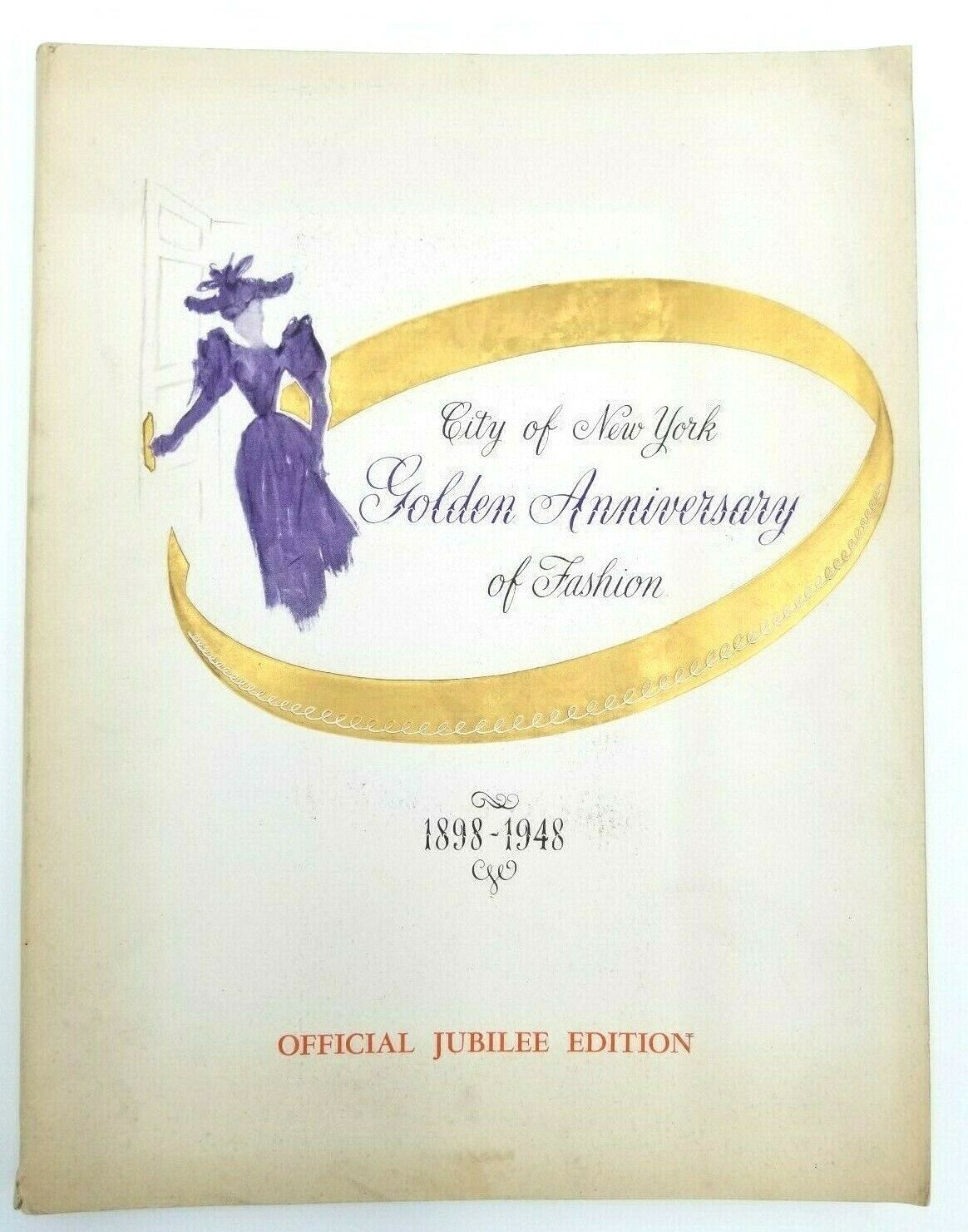 VTG Magazine Golden Anniversary of Fashion NYC 1898-1948 Jubilee Vertes Lithos