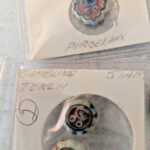 Assorted Memorabilia Lot Militaria Auto Transit Tokens Gambling Etc Estate Finds